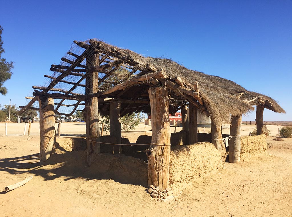 Replica of the first mosque in Australia built by Afghan cameleers in 1884 in Marree, South Australia