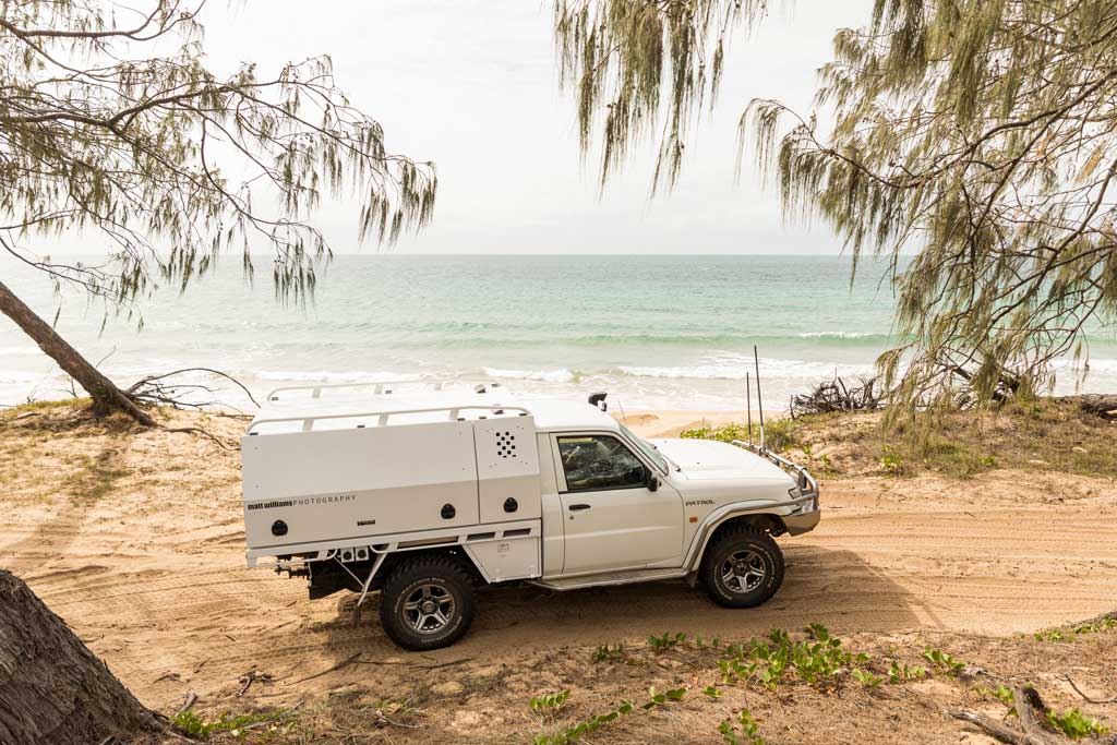 4WD driving on the sand Burrum Coast National Park