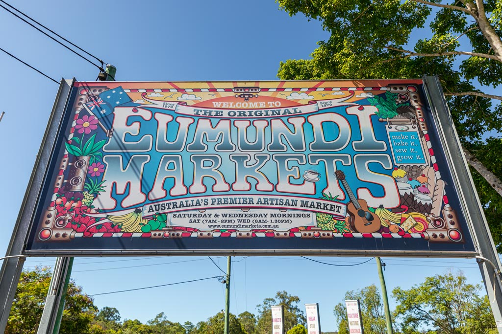 Eumundi Markets Sign - Sunshine Coast Hinterland Towns